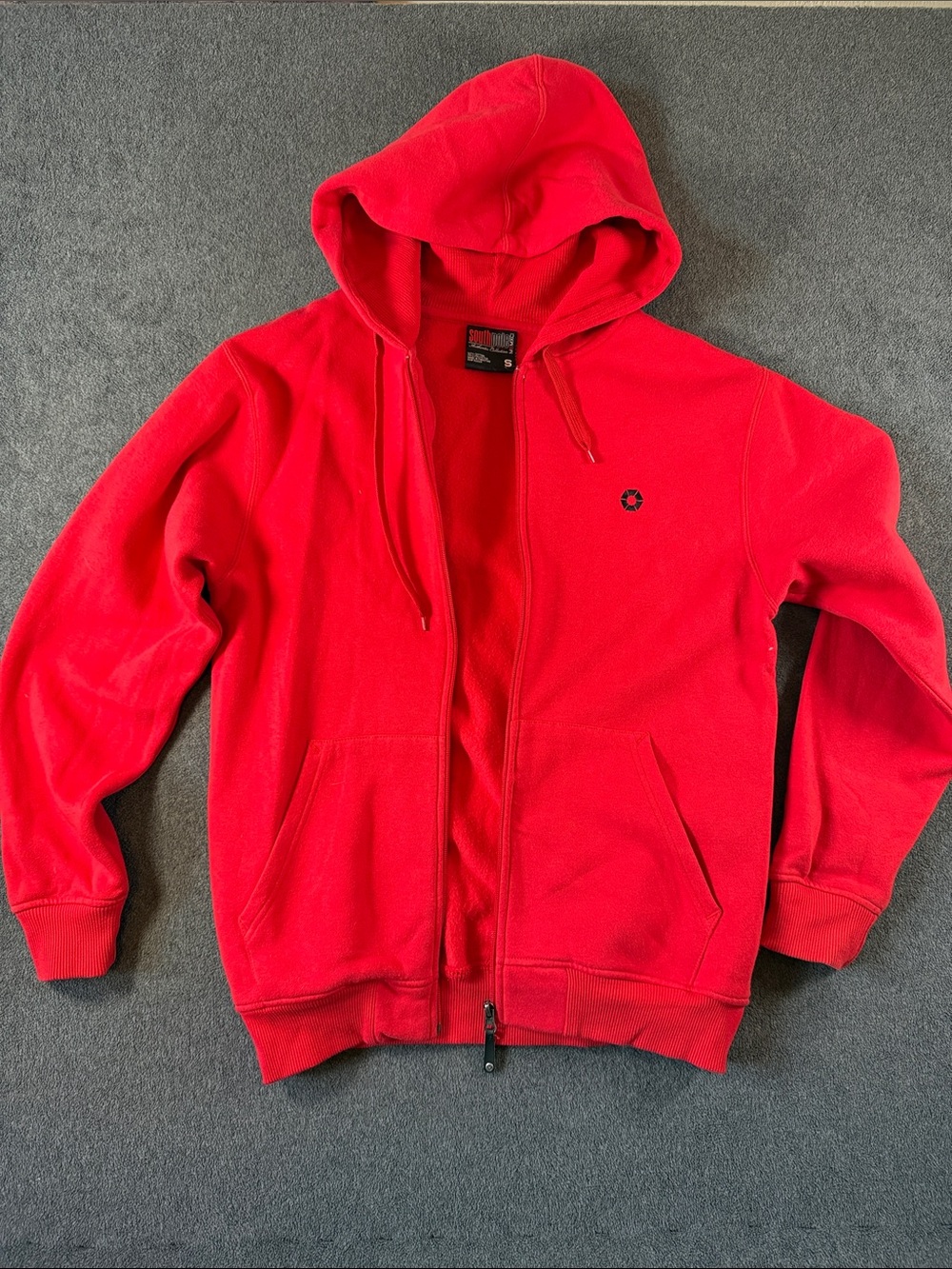 Southpole Bright Red Zip-Up Hoodie